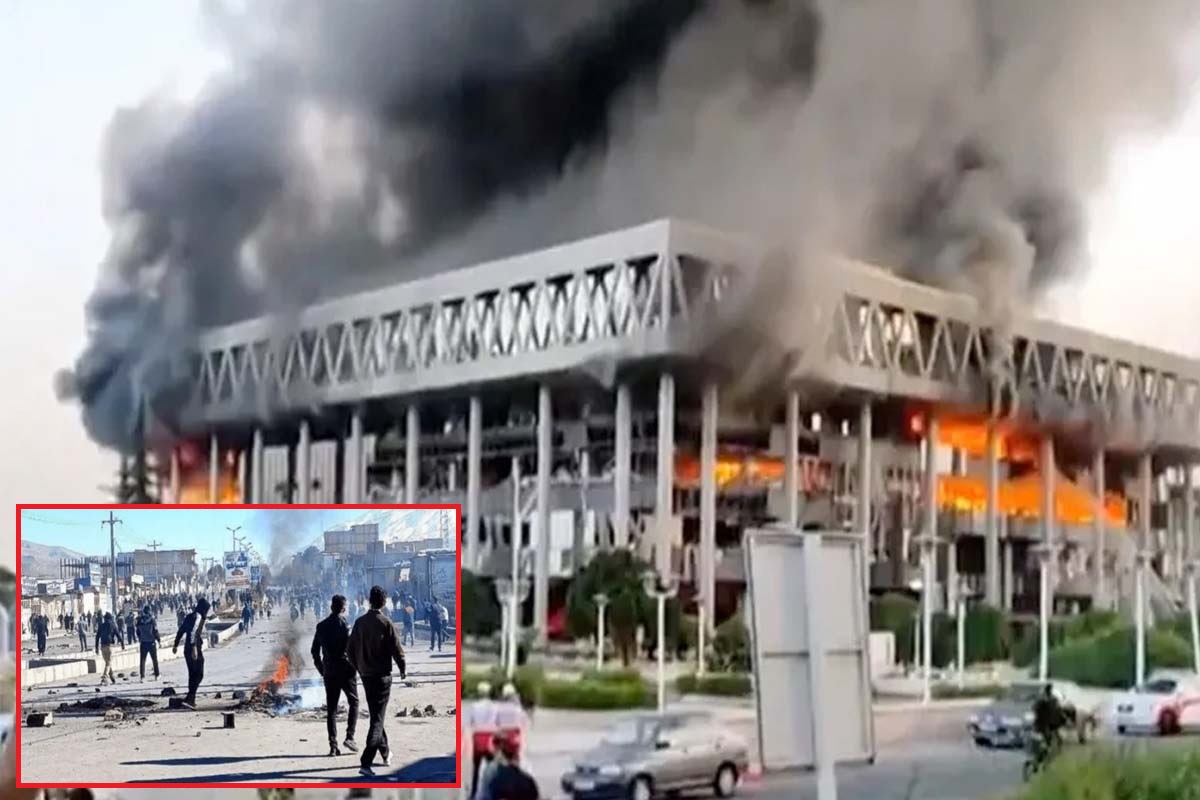 ইরানে রাষ্ট্রীয় টেলিভিশন ভবনে আগুন, বিক্ষোভে উত্তাল বিভিন্ন শহর