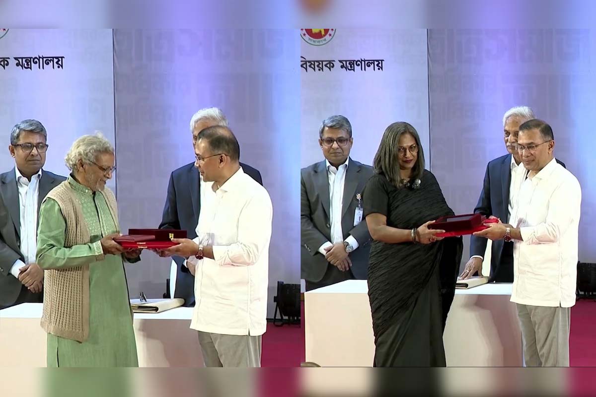 একুশে পদক তুলে দিলেন প্রধানমন্ত্রী তারেক রহমান